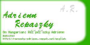 adrienn repaszky business card